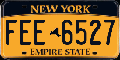 NY license plate FEE6527