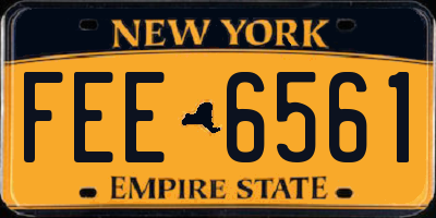 NY license plate FEE6561