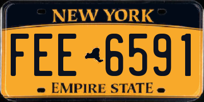 NY license plate FEE6591