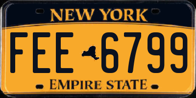 NY license plate FEE6799