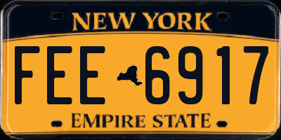 NY license plate FEE6917