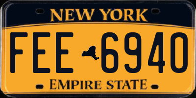 NY license plate FEE6940