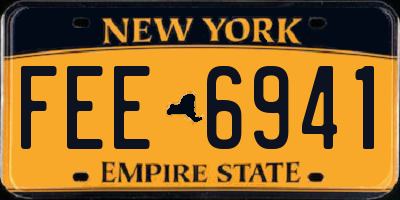 NY license plate FEE6941