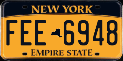 NY license plate FEE6948
