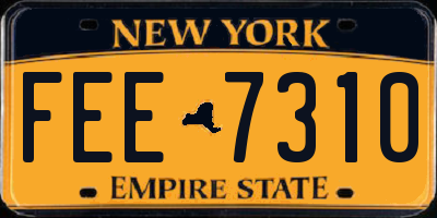 NY license plate FEE7310