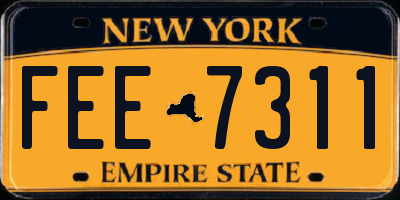 NY license plate FEE7311