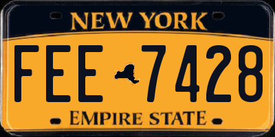 NY license plate FEE7428