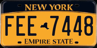 NY license plate FEE7448