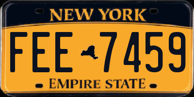 NY license plate FEE7459