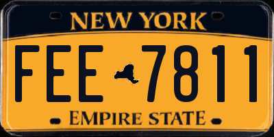 NY license plate FEE7811