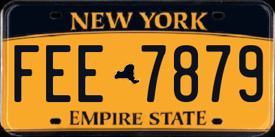 NY license plate FEE7879