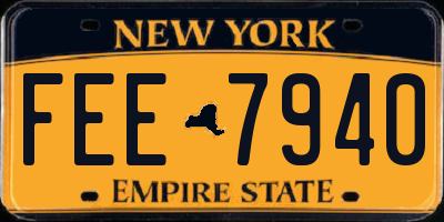 NY license plate FEE7940