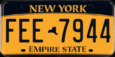 NY license plate FEE7944