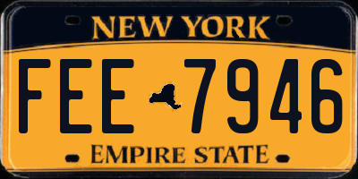 NY license plate FEE7946