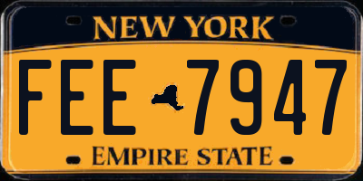 NY license plate FEE7947