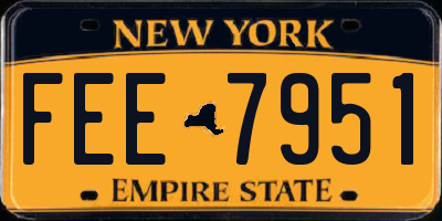 NY license plate FEE7951