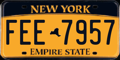NY license plate FEE7957