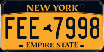 NY license plate FEE7998