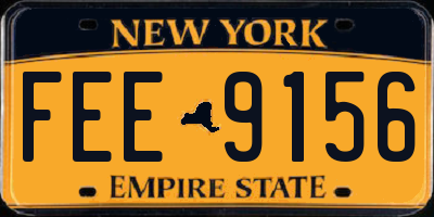 NY license plate FEE9156