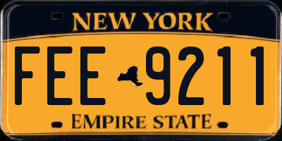 NY license plate FEE9211
