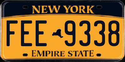 NY license plate FEE9338