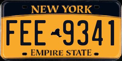 NY license plate FEE9341