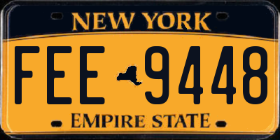 NY license plate FEE9448