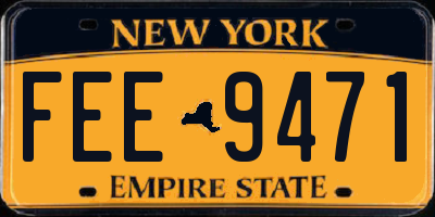 NY license plate FEE9471
