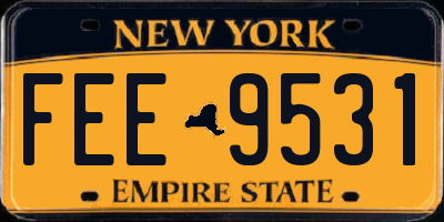 NY license plate FEE9531