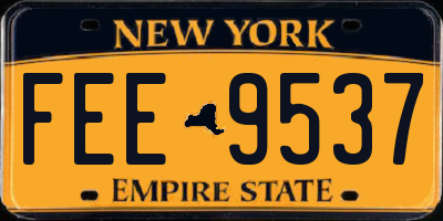 NY license plate FEE9537