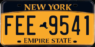 NY license plate FEE9541