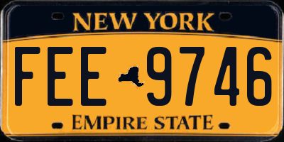 NY license plate FEE9746