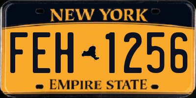 NY license plate FEH1256