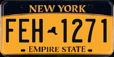 NY license plate FEH1271