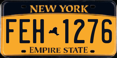 NY license plate FEH1276
