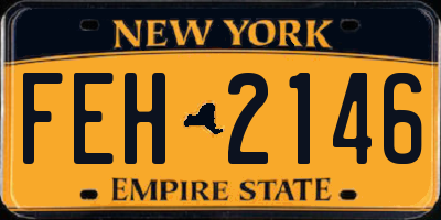 NY license plate FEH2146