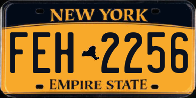 NY license plate FEH2256
