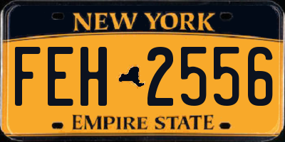 NY license plate FEH2556