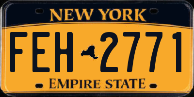 NY license plate FEH2771
