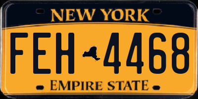 NY license plate FEH4468