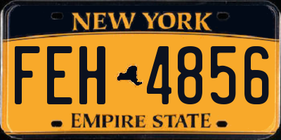 NY license plate FEH4856