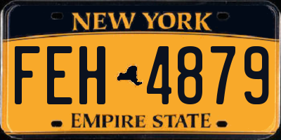 NY license plate FEH4879