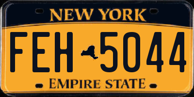 NY license plate FEH5044