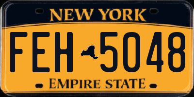 NY license plate FEH5048