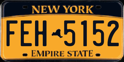 NY license plate FEH5152