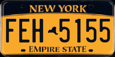 NY license plate FEH5155