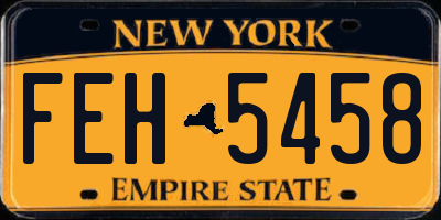 NY license plate FEH5458
