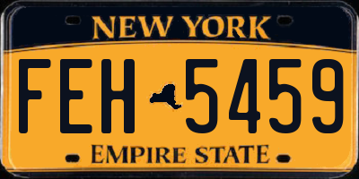 NY license plate FEH5459