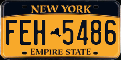 NY license plate FEH5486