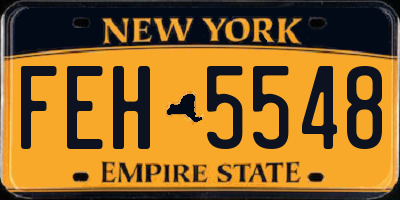 NY license plate FEH5548